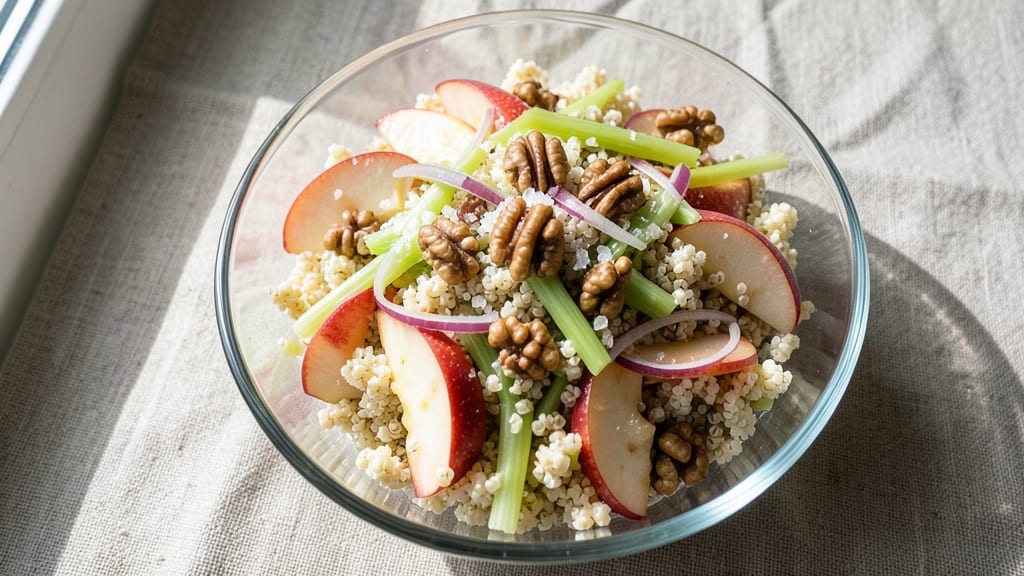 Quinoa Apple Salad Recipe: Crunchy Celery and Sweet Tart Balance in 15 Minutes