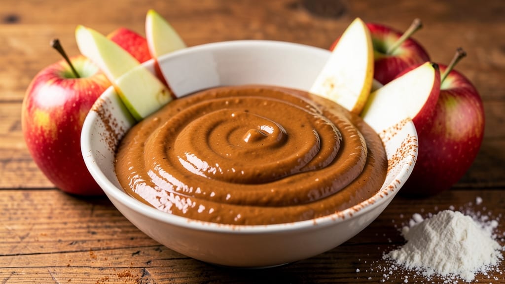 Kraft Caramels Apple Dip Recipe: Warm Spice Streusel Over Melty Caramel Pool