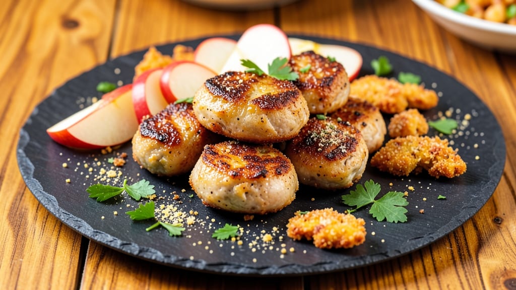 Top Chews Chicken & Apple Recipe Sausage Bites: Crispy-Edged Apple-Caramelized Bites in 20 Minutes