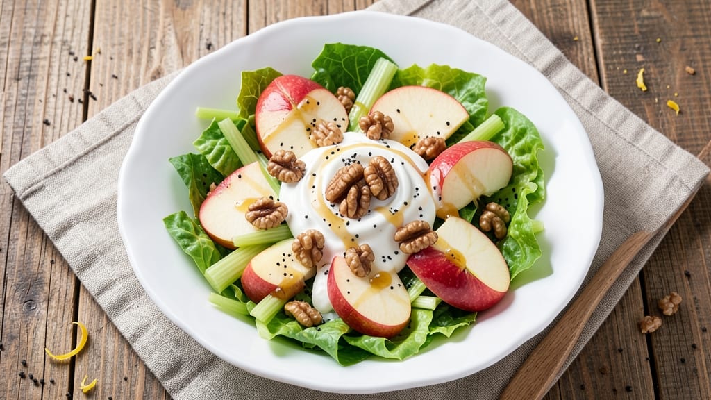 Quick Apple Salad Recipe: Crunchy Celery and Sweet Tart Bite in 15 Minutes