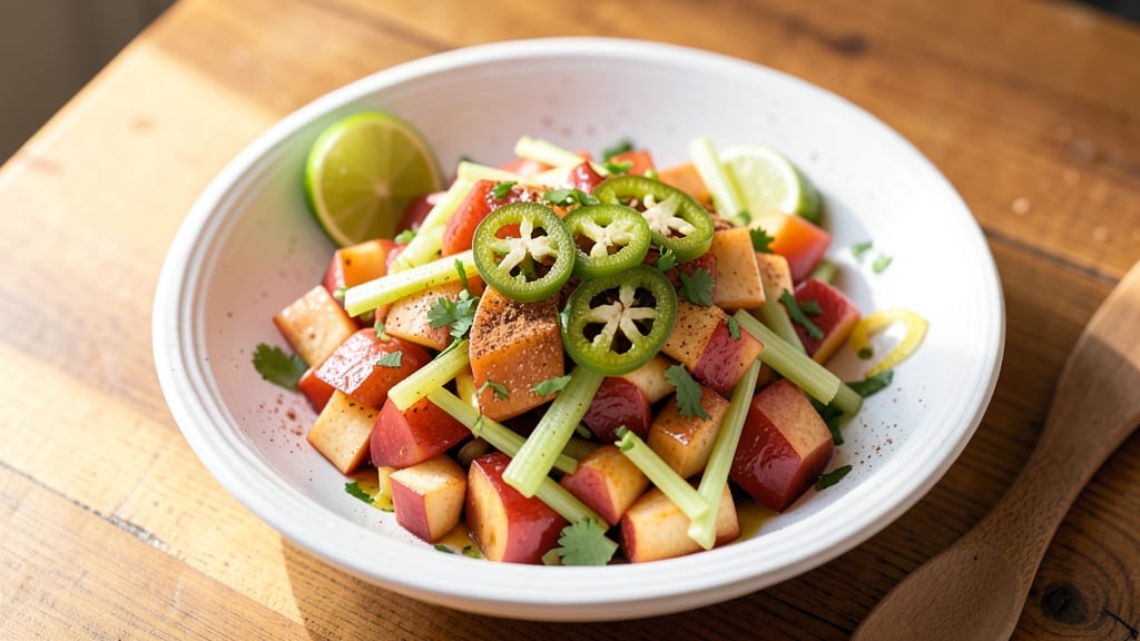 Spicy Apple Salsa Recipe: Celery-Pepper Crunch With Warm Cinnamon Kick