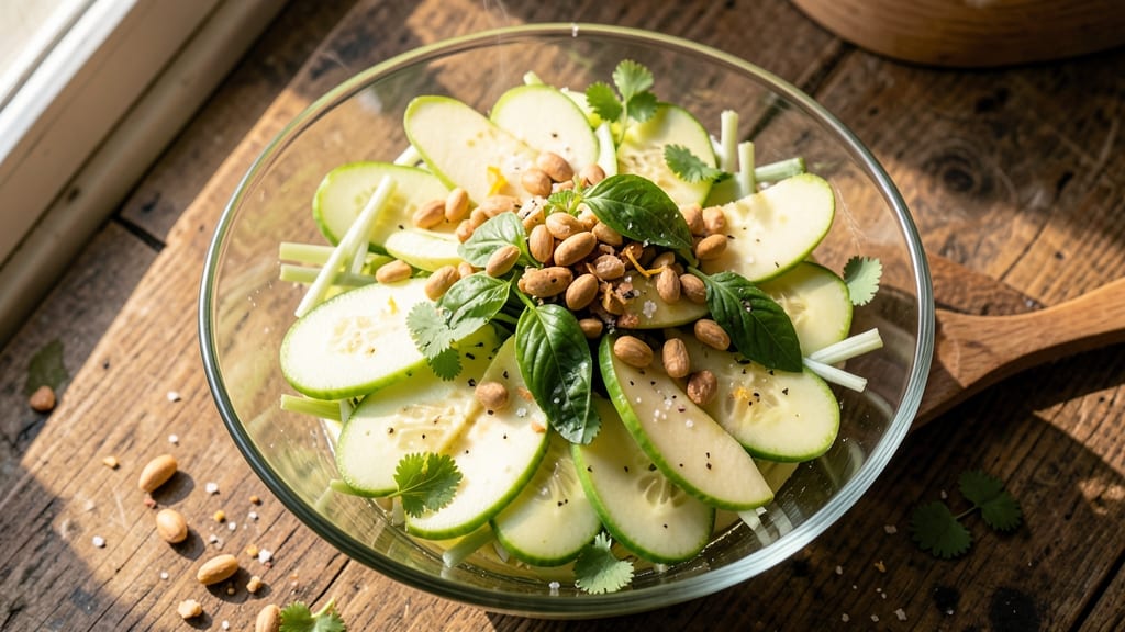 Thai Green Apple Salad Recipe: Celery-Cucumber Crunch With Lime-Zing Dressing