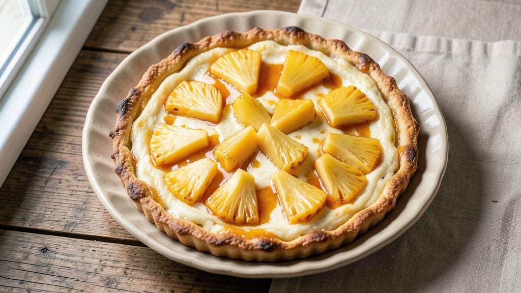 Cheese Pineapple Tart Recipe: Tropical Creaminess With Golden Crust