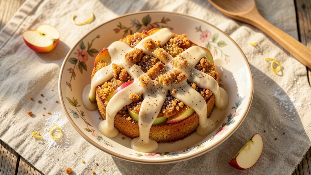 Apple Cake With Buttermilk Sauce Recipe: Moist Layers Drowned in Rich Drizzle