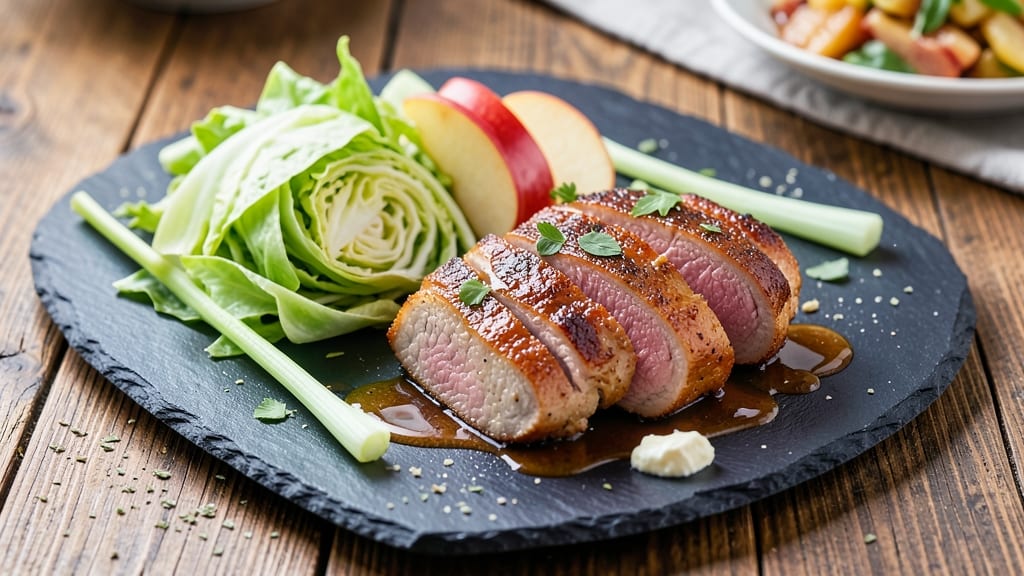 Pork Tenderloin Apple Cabbage Recipe: Apple-Cider Braised Tenderloin With Crisp Celery