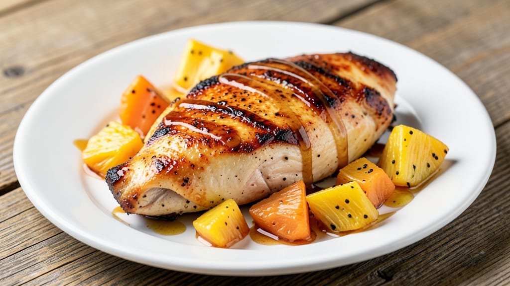 Baked Chicken Breast With Fresh Pineapple Recipe: Tropical Glaze and Juicy Crispy Bites