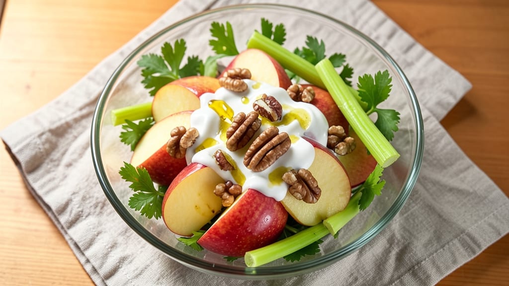 Apple Celery Walnut Salad Recipe: Crunchy Trio With Creamy Dressing Magic