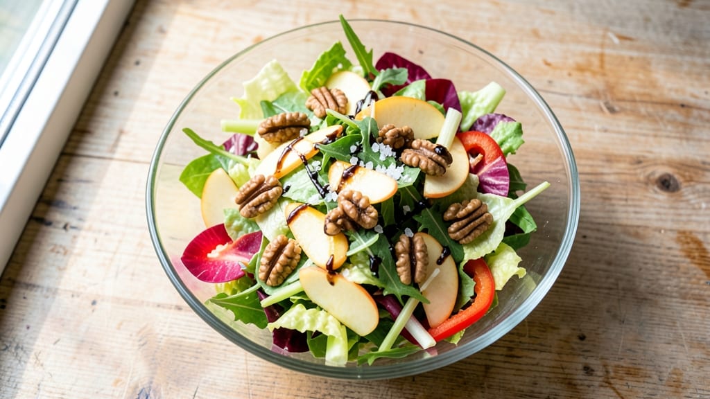 Spring Mix Apple Salad Recipe: Crunchy Celery and Sweet Tart Bites in 15 Minutes