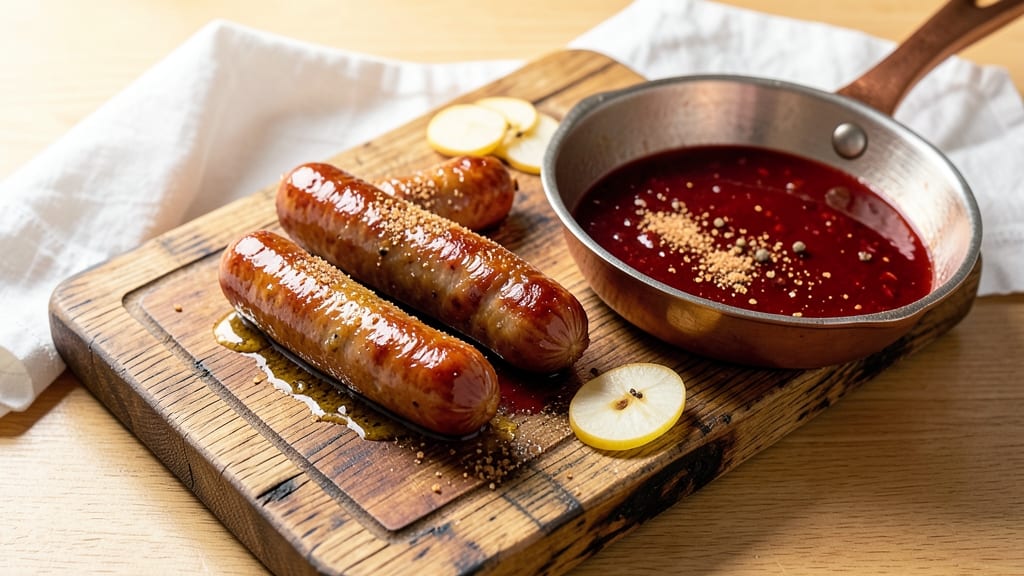 Old-Fashioned Pork and Apple Sausage Recipe: Crispy Bites With Apple-Cider Glaze