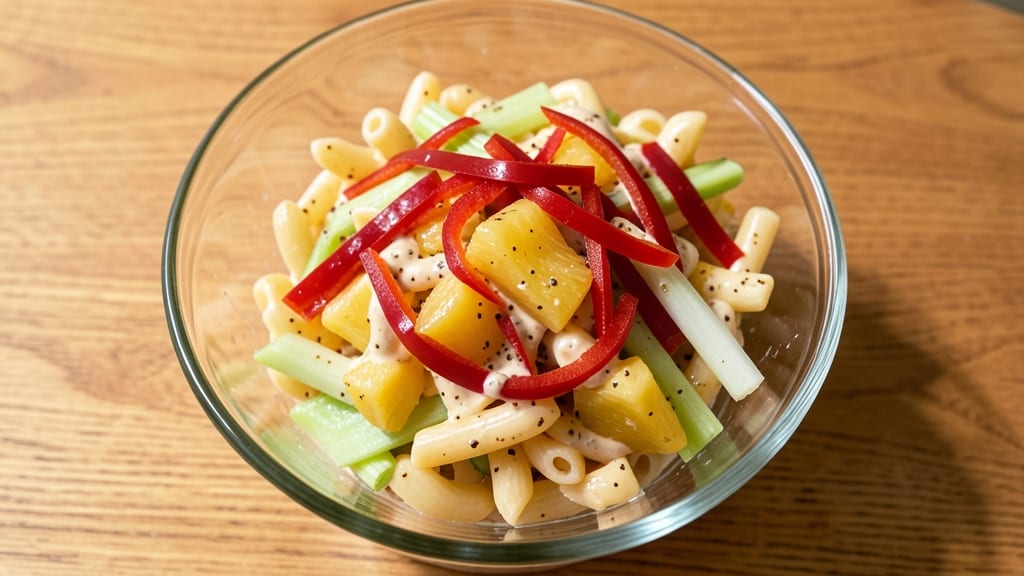 Macaroni and Pineapple Salad Recipe: Tropical Twist With Crunchy Celery Bites