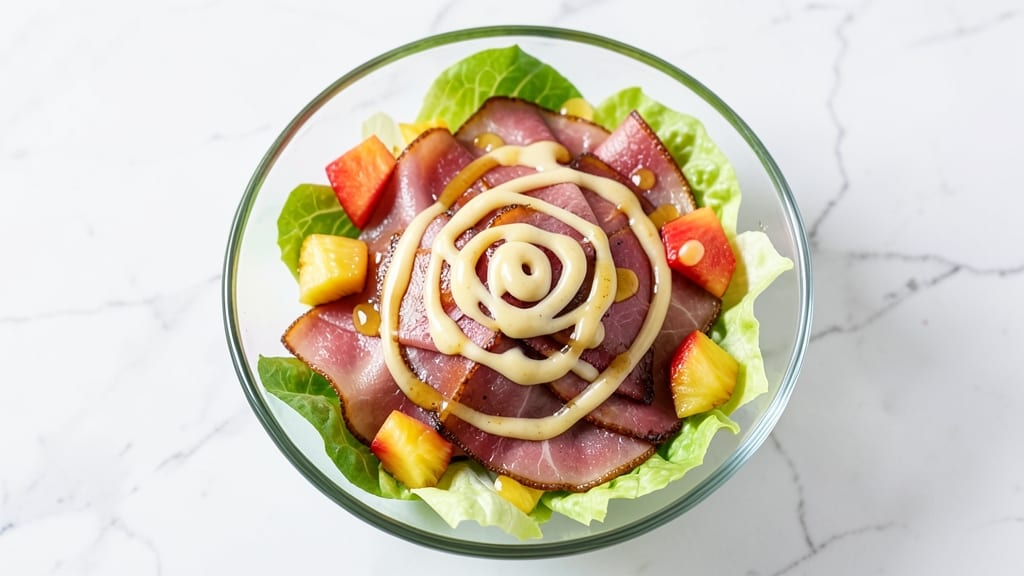Ham and Pineapple Salad Recipe: Tropical Crunch With Creamy Dressing