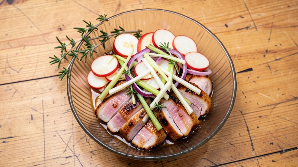 Pork And Apple Salad Recipe: Crisp Celery and Sweet Apple Bite Every Forkful
