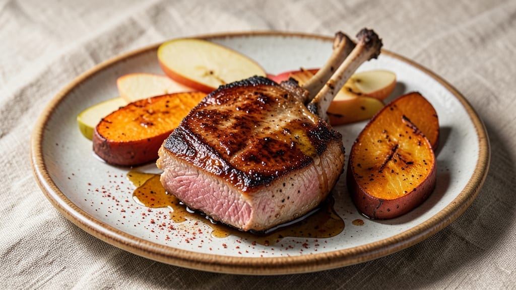 Pork Chop Sweet Potato Apple Recipe: One-Pan Roast With Caramelized Crunch