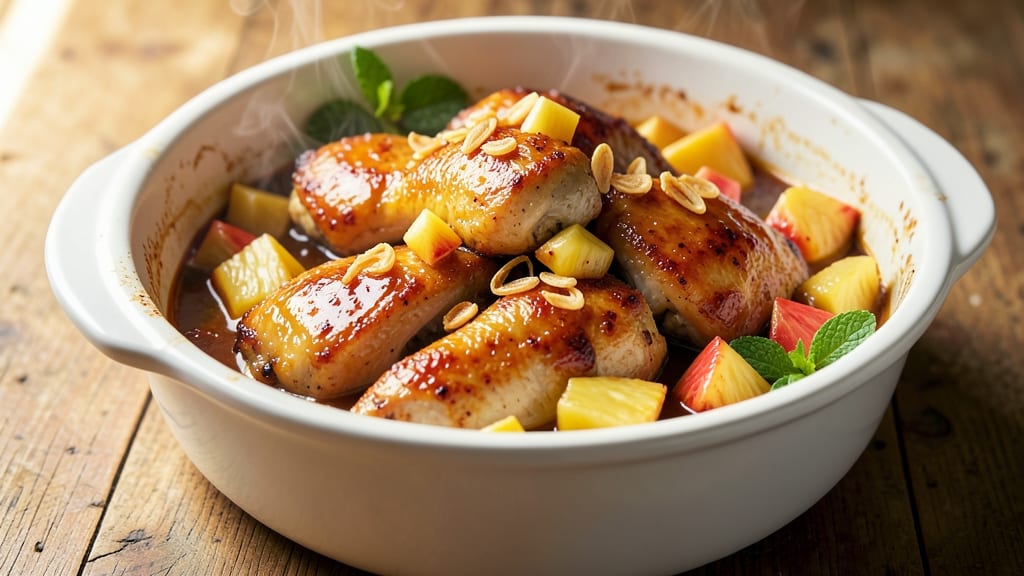 Sweet Pineapple Chicken Crockpot Recipe: Ultra-Juicy Meat with Pineapple Caramelized Glaze