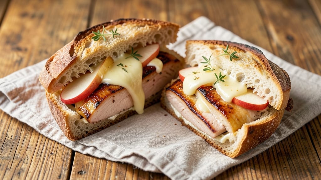 Chicken Apple Brie Sandwich Recipe: Melty Cheese and Sweet Tart Crunch in 10 Minutes