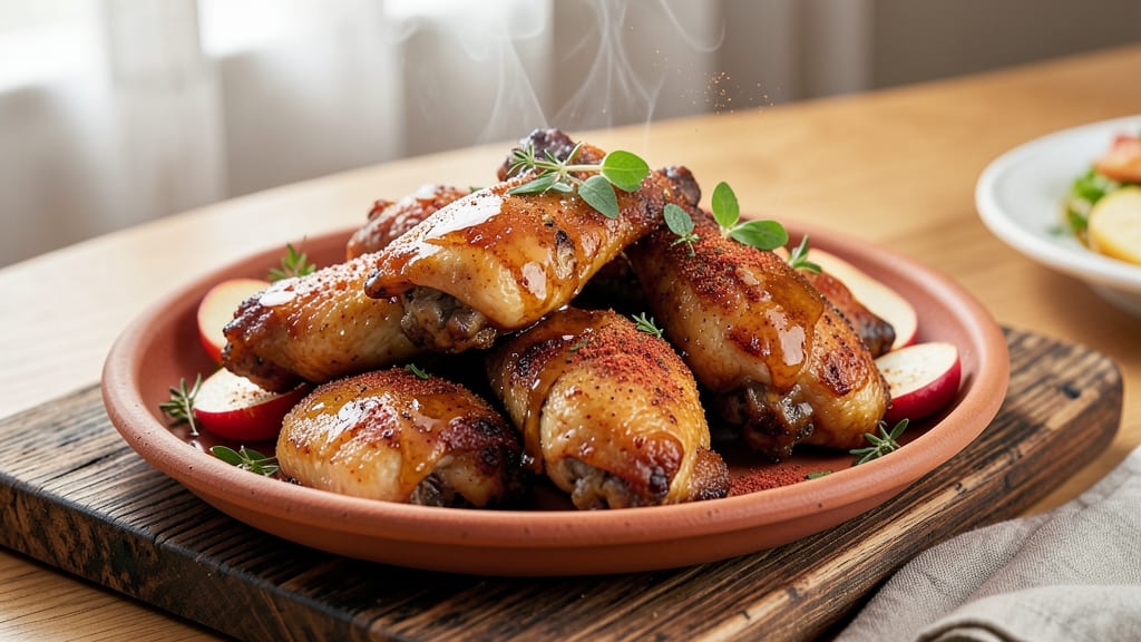 Whiskey Apple Wings Recipe: Smoky Apple-Cider Glaze That Caramelizes Edges