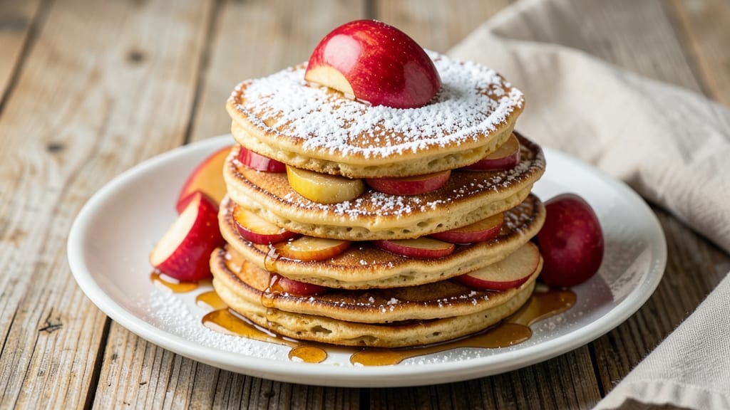 Apple Fritter Pancake Recipe: Crispy Apple Bites With Cinnamon Streusel Topping