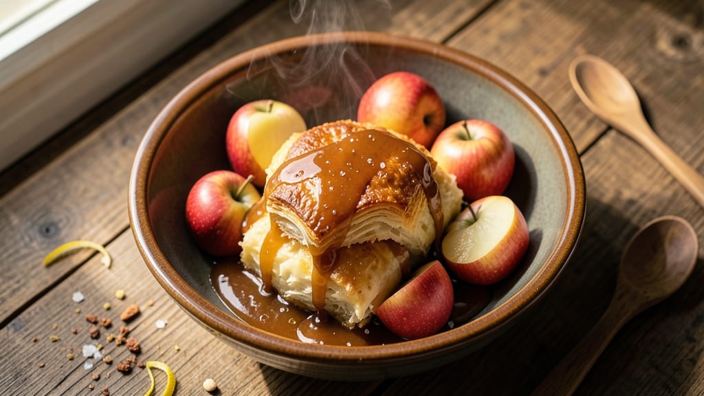 Apple Dumplings Recipe With Caramel Sauce: Warm Spiced Apple Filling in Buttery Pastry