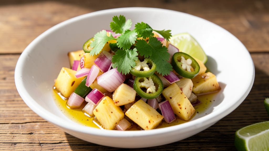 Café Red Onion Pineapple Salsa Recipe: Bright Crunch With Tangy Sweetness