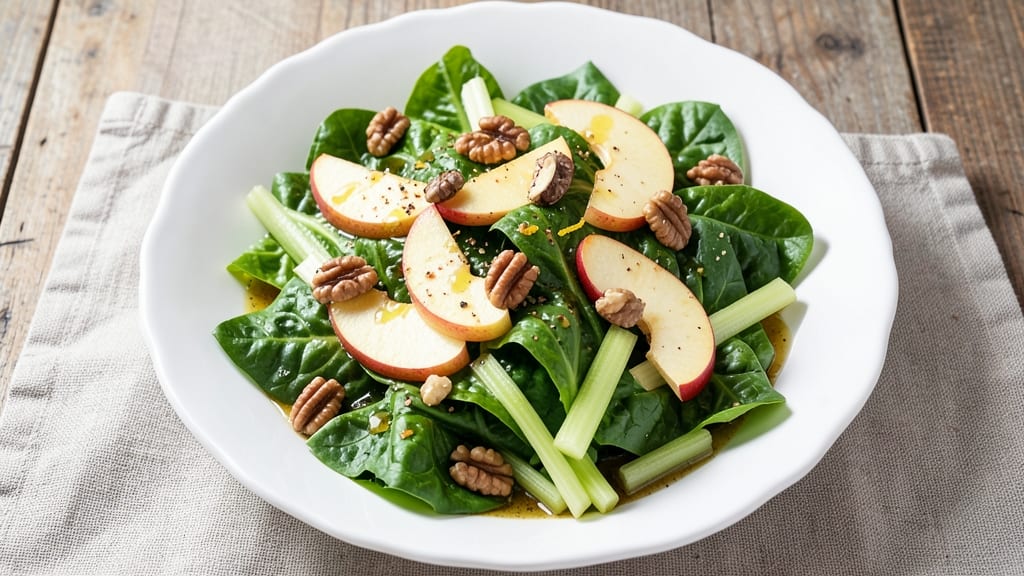 Apple Romaine Salad Recipe: Crisp Celery and Sweet Apple Balance