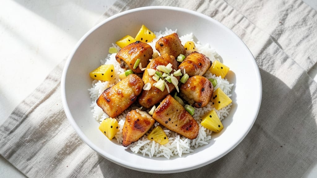 Pineapple Chicken Over Rice Recipe: Tropical One-Pan Harmony