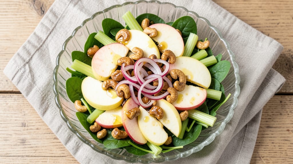 Apple Cashew Salad Recipe: Crunchy Celery and Sweet Apple Bite in Every Bite