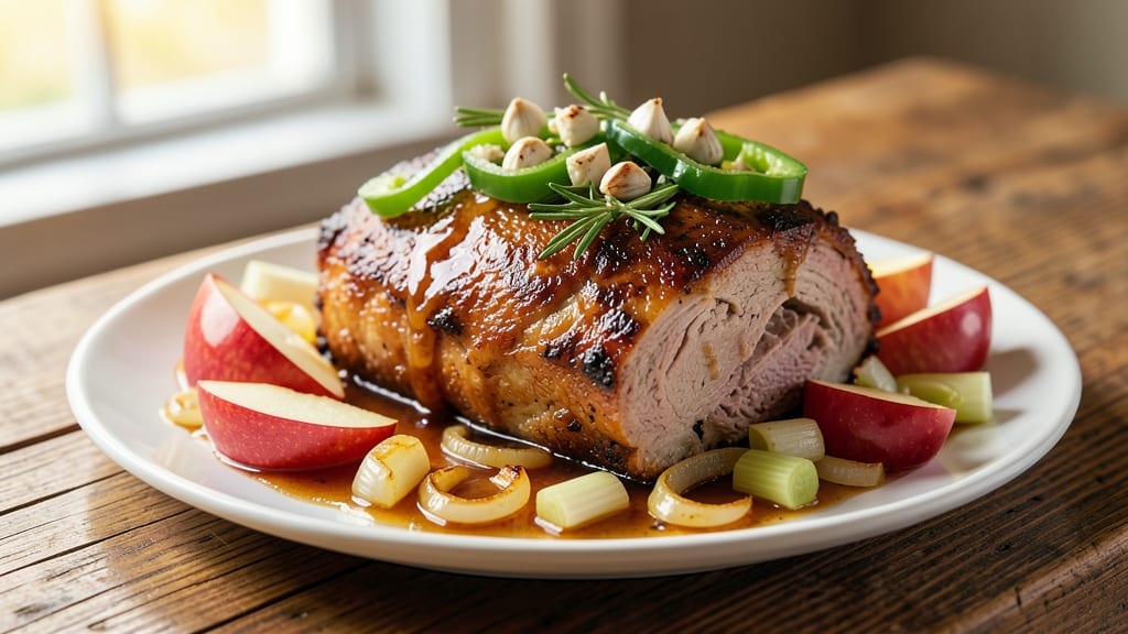 Apple Cider Pork Roast Slow Cooker Recipe: Fall-Apart Meat with Celery-Pepper Crunch