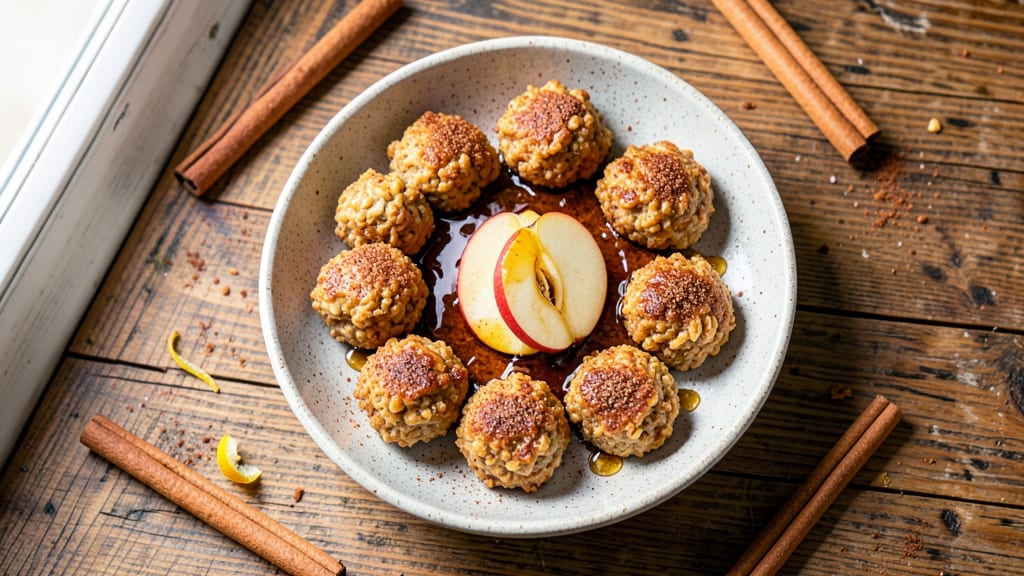 Apple Cinnamon Oatmeal Bites Recipe: No-Bake Energy Balls With Hidden Veggies