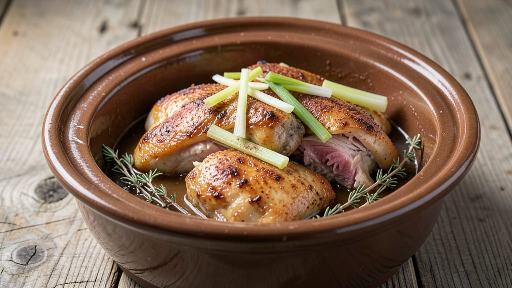 Apple Cider Slow Cooker Chicken Recipe: Celery-Infused Spice and Sweetness Fusion