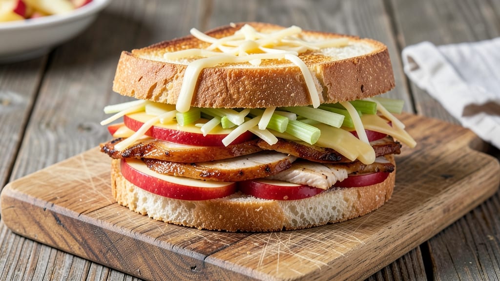 Chicken, Apple, and Salad Sandwich Recipe: Crunchy Celery and Sweet Tart Layers